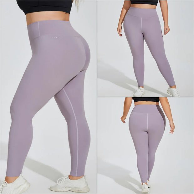 Women Yoga Leggings High Waist Plus Size Gym Pants Stretch Oversize