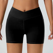 Women Yoga Set Sports Bra Seamless High Waist Gym Shorts Nylon Stretch