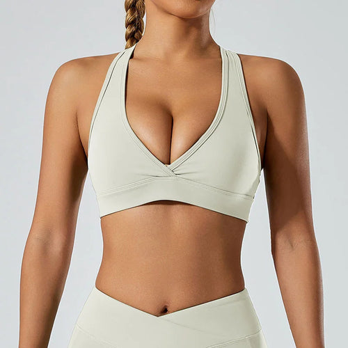 Women Yoga Set Sports Bra Seamless High Waist Gym Shorts Nylon Stretch