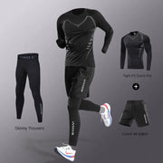 Men's Ice Fiber Quick-Dry Running & Fitness Full Set/Suit Tracksuit