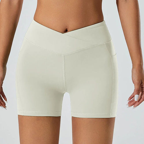 Women Yoga Set Sports Bra Seamless High Waist Gym Shorts Nylon Stretch